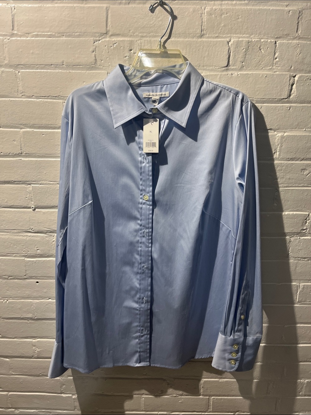 Banana Republic Pale Blue Long-Sleeve Button Down Shirt